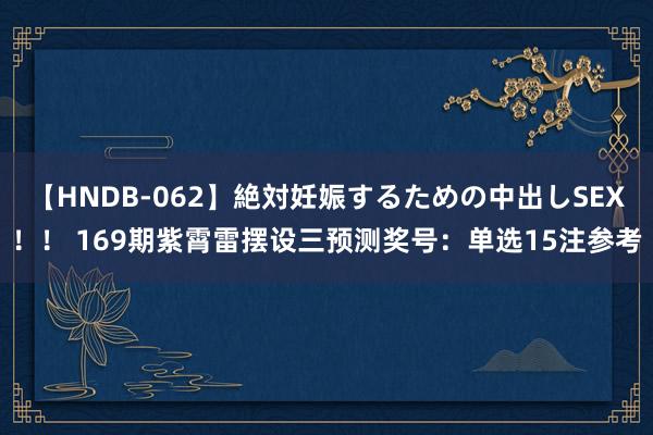 【HNDB-062】絶対妊娠するための中出しSEX！！ 169期紫霄雷摆设三预测奖号：单选15注参考