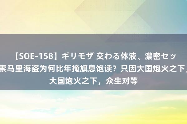 【SOE-158】ギリモザ 交わる体液、濃密セックス Ami 索马里海盗为何比年掩旗息饱读？只因大国炮火之下，众生对等