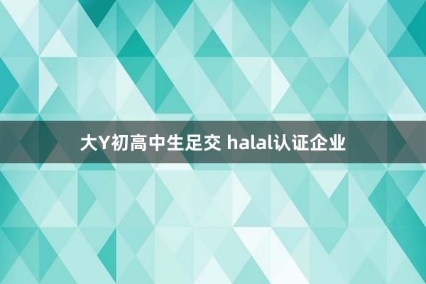 大Y初高中生足交 halal认证企业